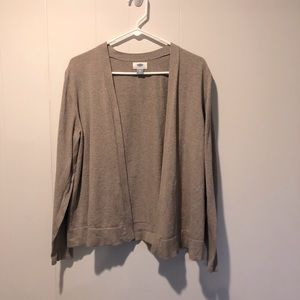 Old Navy soft brown open cardigan. XXL.